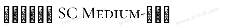 苹方字体下载 SC Medium字体转换
